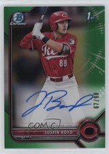 2022 Bowman Draft Chrome Pick Green Refractor 67/99 Justin Boyd Auto 2s2