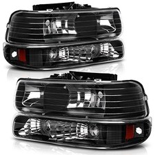 Headlight Assembly for 1999-2002 Chevy Silverado 1500 2500/2001-2002 Chevy Silve