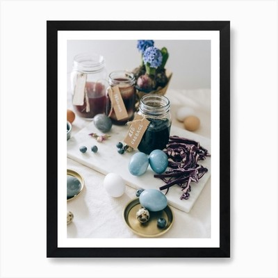 Ostereier 123 Kunstdruck gerahmt Wandbild Poster Leinwanddruck Bild
