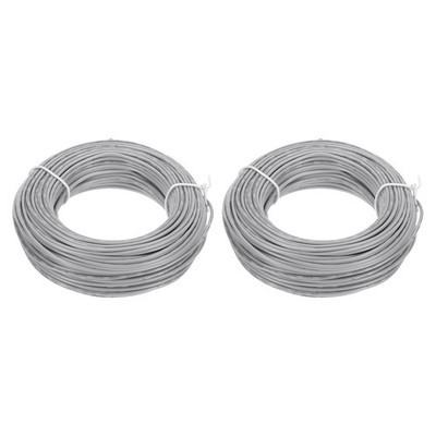 22AWG Gauge Litzenanschlussdraht PVC verzinnter Kupferdraht 30m/100ft Grau