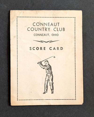 vtg - Golf scorecard - CONNEAUT COUNTRY CLUB cc - Stymie measure - OH