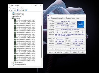 E-Sample Intel i7-13700T 1.4GHz CPU 16 Core 30MB Cache Q1EM UHD