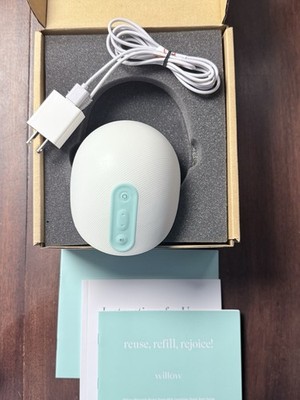 Willow Wearable Electric Breast Pump Set with Power Adapter & Instruction Manual
