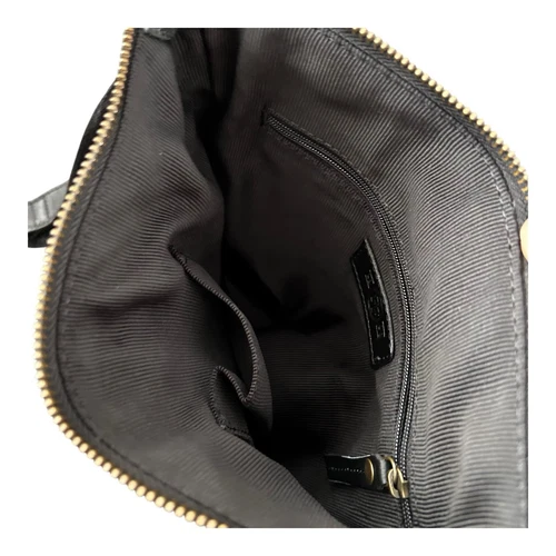 Fat Face Womens Black Genuine Leather Crossbody Bag Purse Classic - Picture 6 of 13