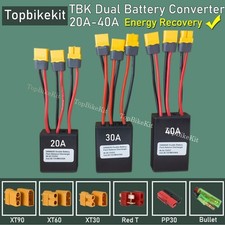 Ebike Dual Battery Discharge Converter Connection Adapter 20V-100V 20A-120A
