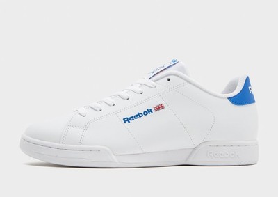 Authentische Reebok NPC ll Tennisschuhe  (Herren Größen: UK 8 - 11) weiß/blau