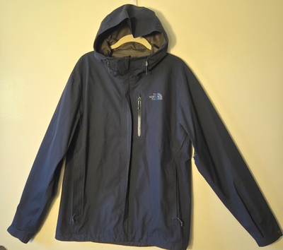 #ad The North Face Dryzzle Gore Tex Rain Jacket Mens M Dark Blue Waterproof Hooded $89.00