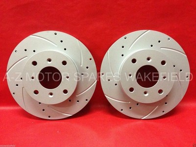 Für Integra 1.8 DC2 Type R JDM UK -98 hinten Kinetix gerillt Bremsscheiben 4 STUD
