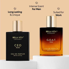 BellaVita Luxury Sigma Male CEO Man GOAT Man Perfume Cologne for Men 2x100ml