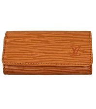 Louis Vuitton LV Orange Women's Key Cles Key Holder Excellent