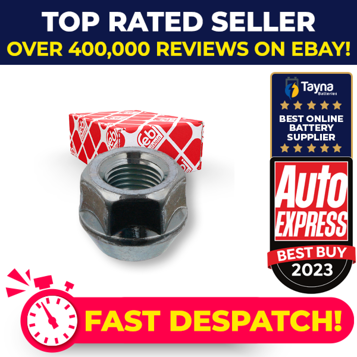 Wheel Bolt / Stud / Nut fits SUZUKI SAMURAI SJ410, SJ413 1.0 1.3 88 to 04 Febi