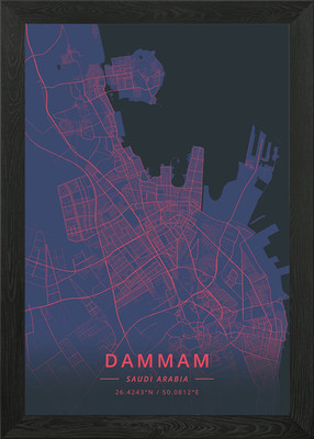 Dammam Saudi Arabia Framed Wall Art Poster Canvas Print Picture