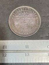 1 Troy Oz .999+ Silver USS Constitution Honest Value Never Fails Liberty Mint