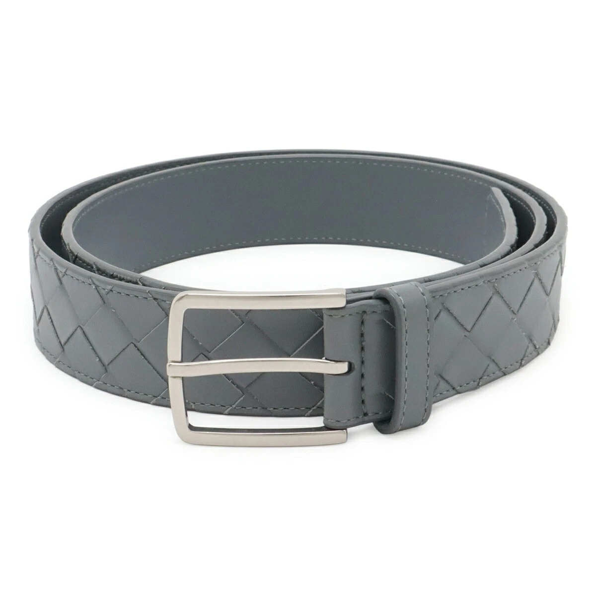 Vintage Intrecciato Style Woven Leather Wide Belt Black Green Size 28 BOTTEGA VENETA Intrecciato leather belt | NET-A-PORTER main image 4