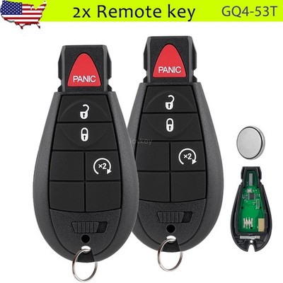 2 For 2014 2015 2016 2017 2018 2019 2020 Dodge Ram 1500 2500 3500 Remote Key Fob