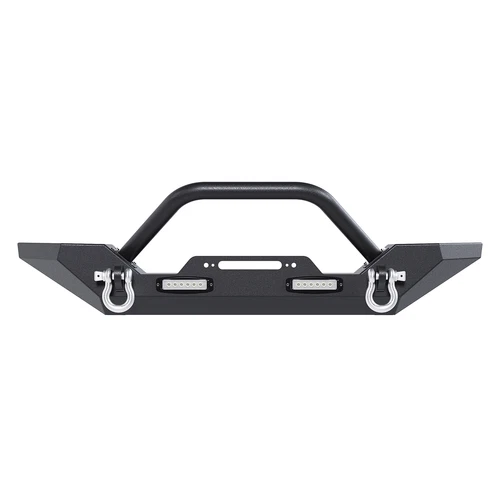 Rock Crawler Front Bumper Winch Plate w/ D-Rings For 87-06 Jeep Wrangler TJ YJ - Picture 17 of 18