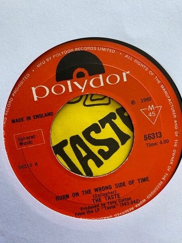 THE TASTE - Born on the wrong side of Time - 1969 Denmark Polydor 7" P/S HEAR - Picture 3 of 3