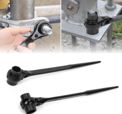 2 Pieces 19mm×22mm(3/4''×7/8'') Reversible Ratcheting Wrench,Scaffold Ratchet,Scaf