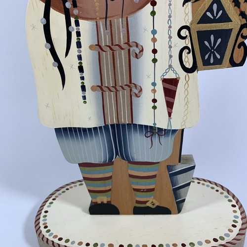Joretta Headlee 25th Anniversary 16" Santa Hand Painted Wood Figure Signed 2005 - Picture 5 of 16