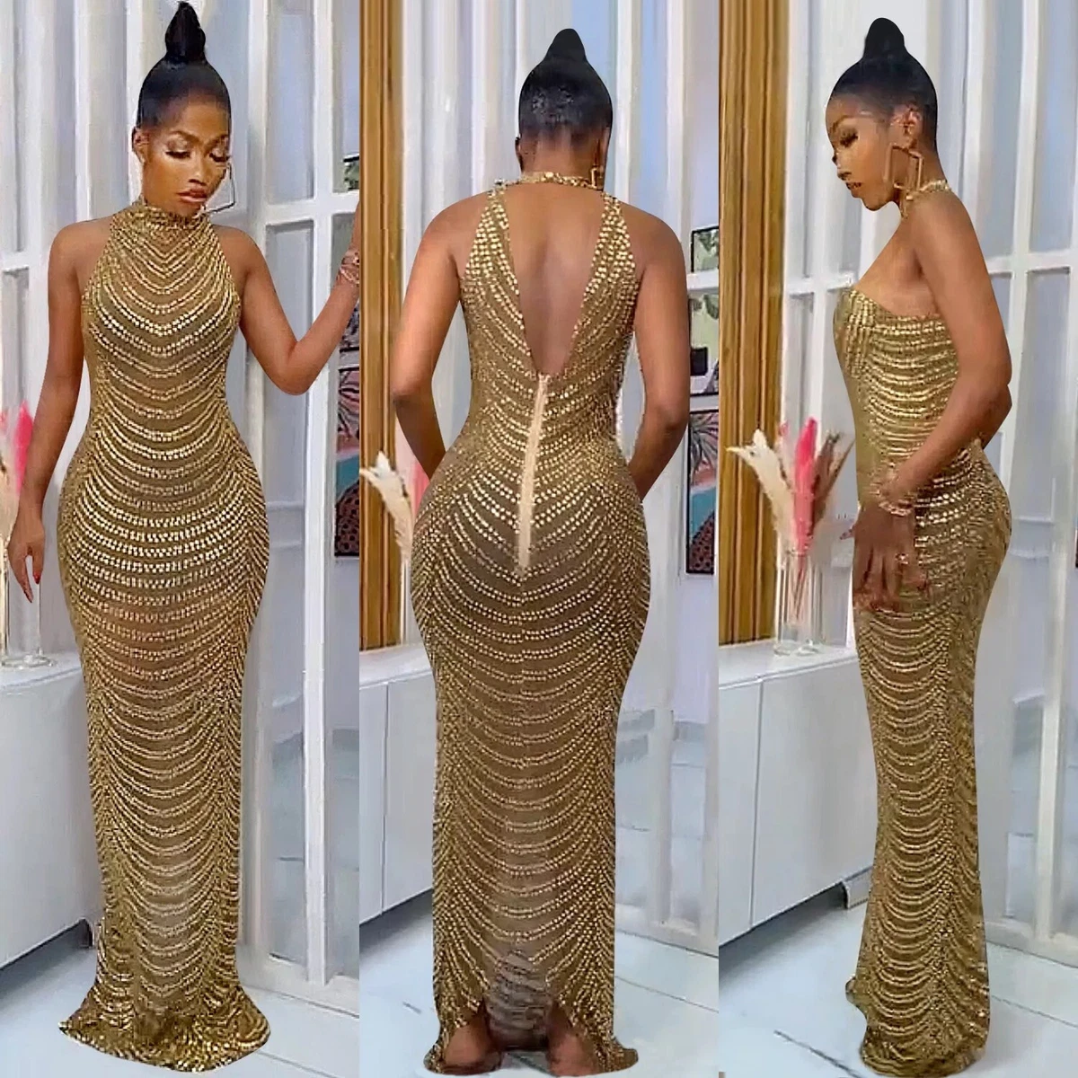 Mesh evening gowns sales
