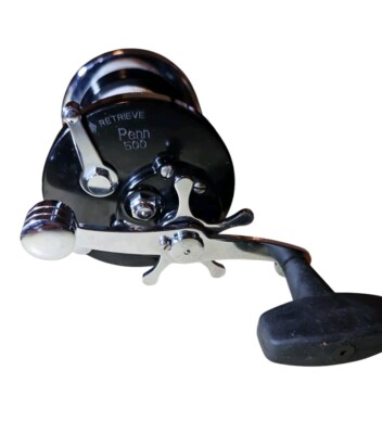 penn 500 spinning reel Penn 500L Jigmaster Fishing Reel Black W/ Box & Manual, New Unused  Condition