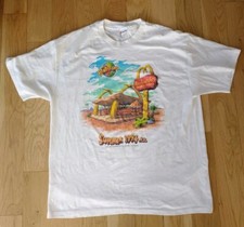 Vintage Flintstones Shirt Men XL 90s White McDonalds Movie TV 1994 Promo USA