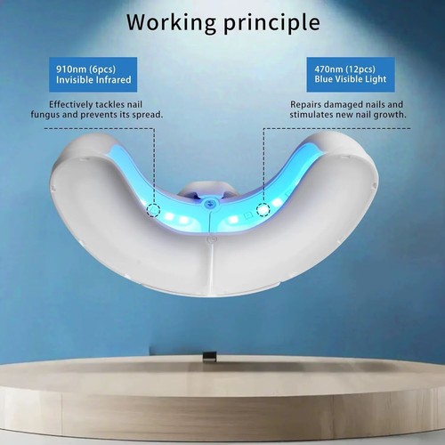 Nail fungus light, device for toenails, LED light therapy for discoloured nail - Picture 10 of 12