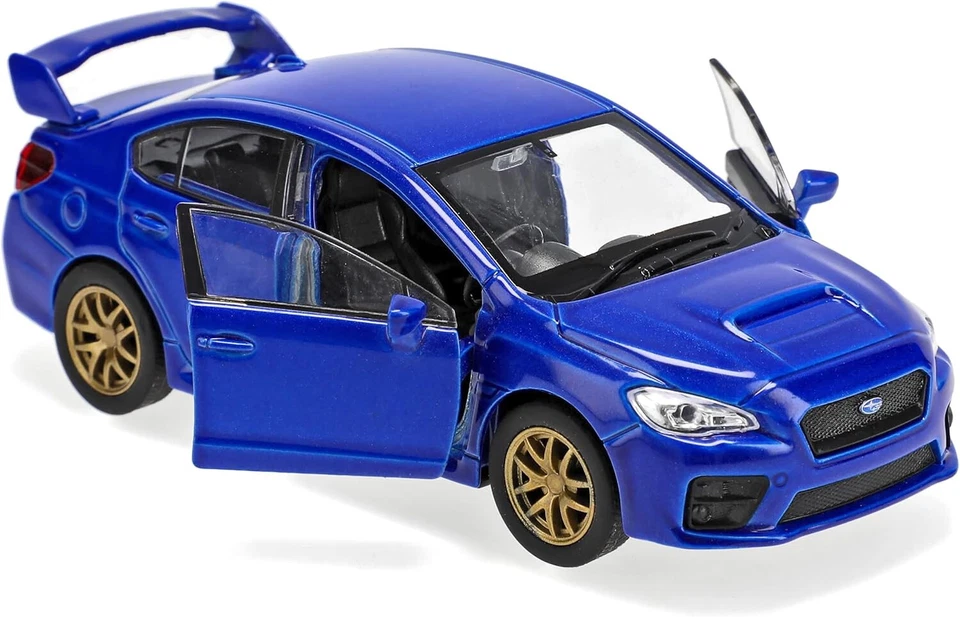 Welly Subaru WRX STi Blue RHD 1:34 1:39 Scales 4.5 Inch US IMPORT DUTIES PAID - Image 3 of 3