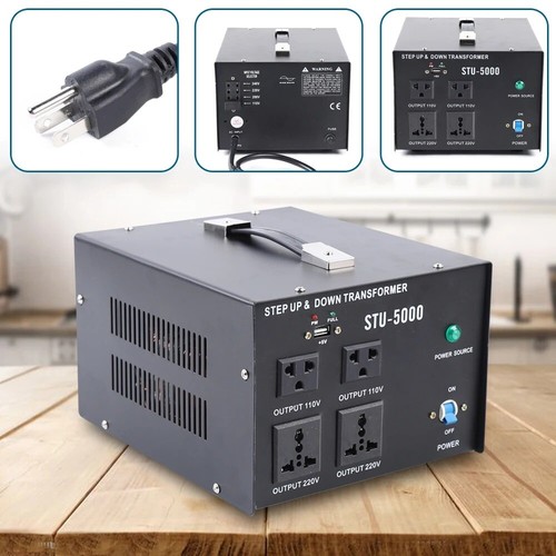 5000 Watt Power Step Up Down Voltage Transformer Electric Converter USB - Picture 9 of 29