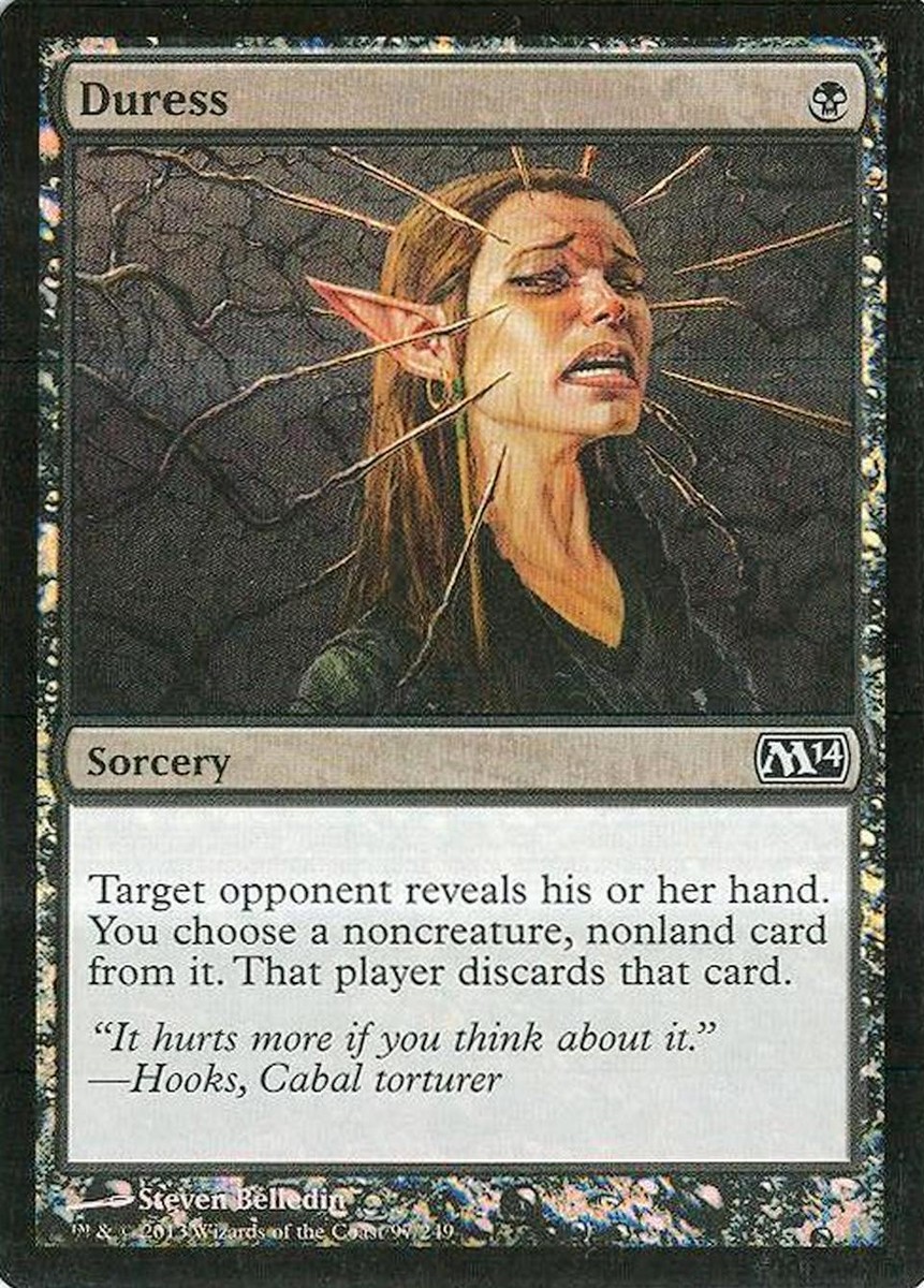 MTG - M14 - Duress - Foil - NM | eBay