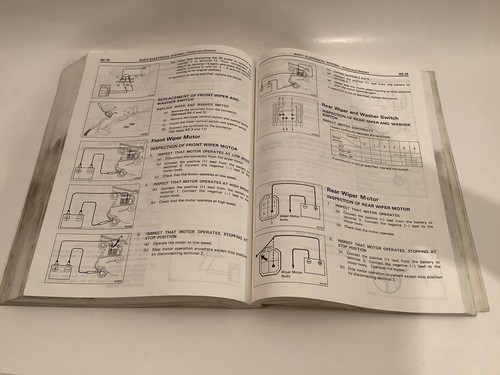 1986 TOYOTA COROLLA FF SERVICE SHOP REPAIR MAINTENANCE GUIDE MANUAL BOOK - Picture 7 of 7