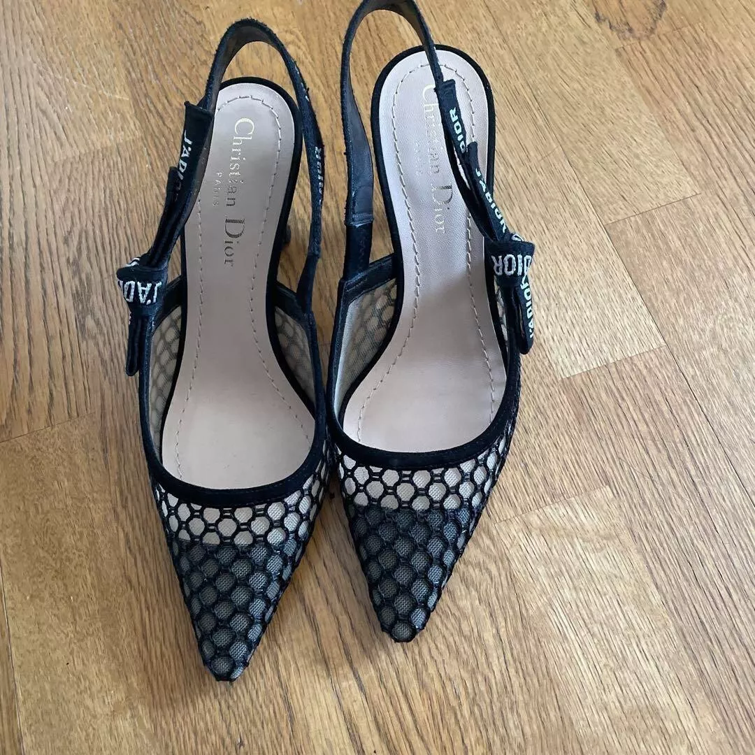 Escarpins Christian DIOR J'ADIOR à bride taille 35 D noir fabriqués en Italie du Japon
