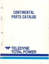 Teledyne Total Power Continental Motors Parts Catalog (TTP10010) {D1462}