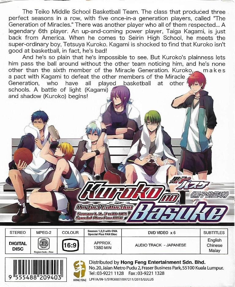 Kuroko no Basket Season 1-3 OVA 2 Movie Japanese Anime DVD English