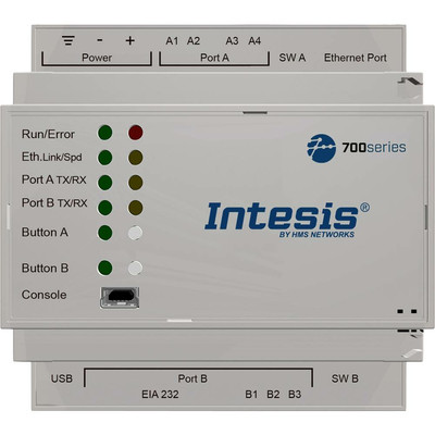 Intesis IN701KNX1000000 Schnittstellen-Modul KNX Multiprotokoll Gateway TCP