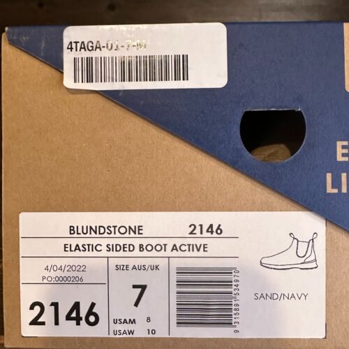 Neu im Karton Blundstone Original 2146 hellbraune Wildleder-Sneaker-Stiefeletten für Damen Größe 10 M - Bild 6 von 6