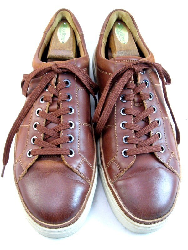 SAOLA Allen Edmonds "PORTER CITY" Sneakers Derby Casual Uomo Pelle 10 D Peperoncino (354N)