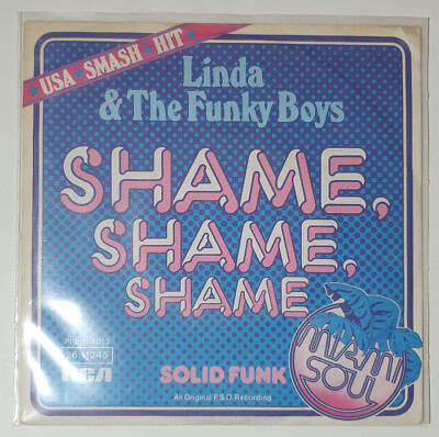 Linda & The Funky Boys - Shame, Shame, Shame ''7 Single'' Vinyl Zustand: VG