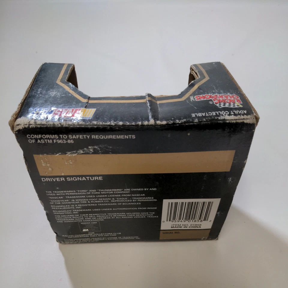 1993 Racing Champions Premier 1:64 No98 Derrike Cope Bojangles' желтый Ford - Изображение 2 из 3