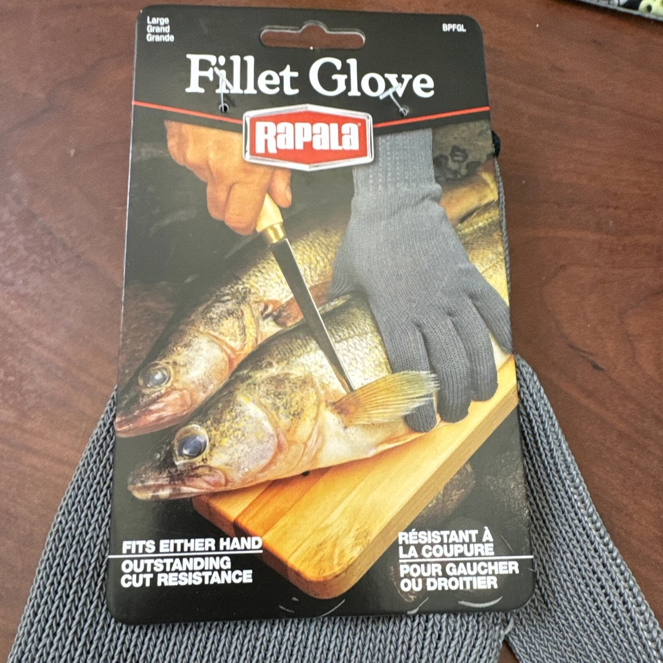 Guante de filete resistente a cortes Rapala - talla grande ~ se adapta a cualquier mano ~ nuevo con etiquetas Foto 4 de 4