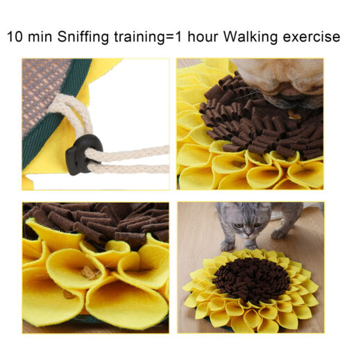 Dog Snuffle Mat Nosework Sniffing Bowl Lanyard Design For IQ Training For Pets - Picture 17 of 22