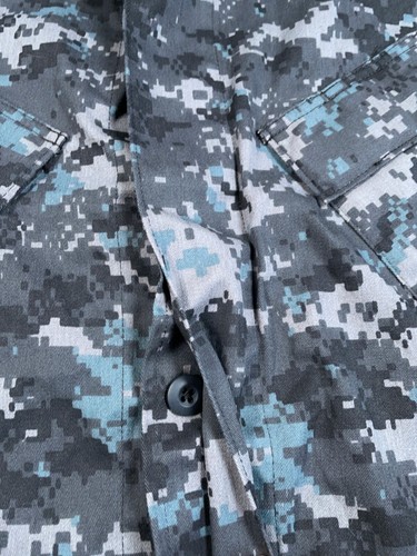 Tru Spec Digital Camouflage Shirt Jacket Adult Large Regular Gray Camo Tactical - Picture 13 of 15