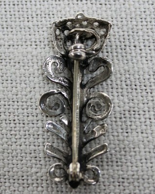 Broche Pavot En Argent Massif Toulhoat - Style Celte Breton - Neuf Avec étiquettes
