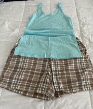 Women’s Stretchy Top L 11/13, With St John’s Bay Shorts Size 12 Lot