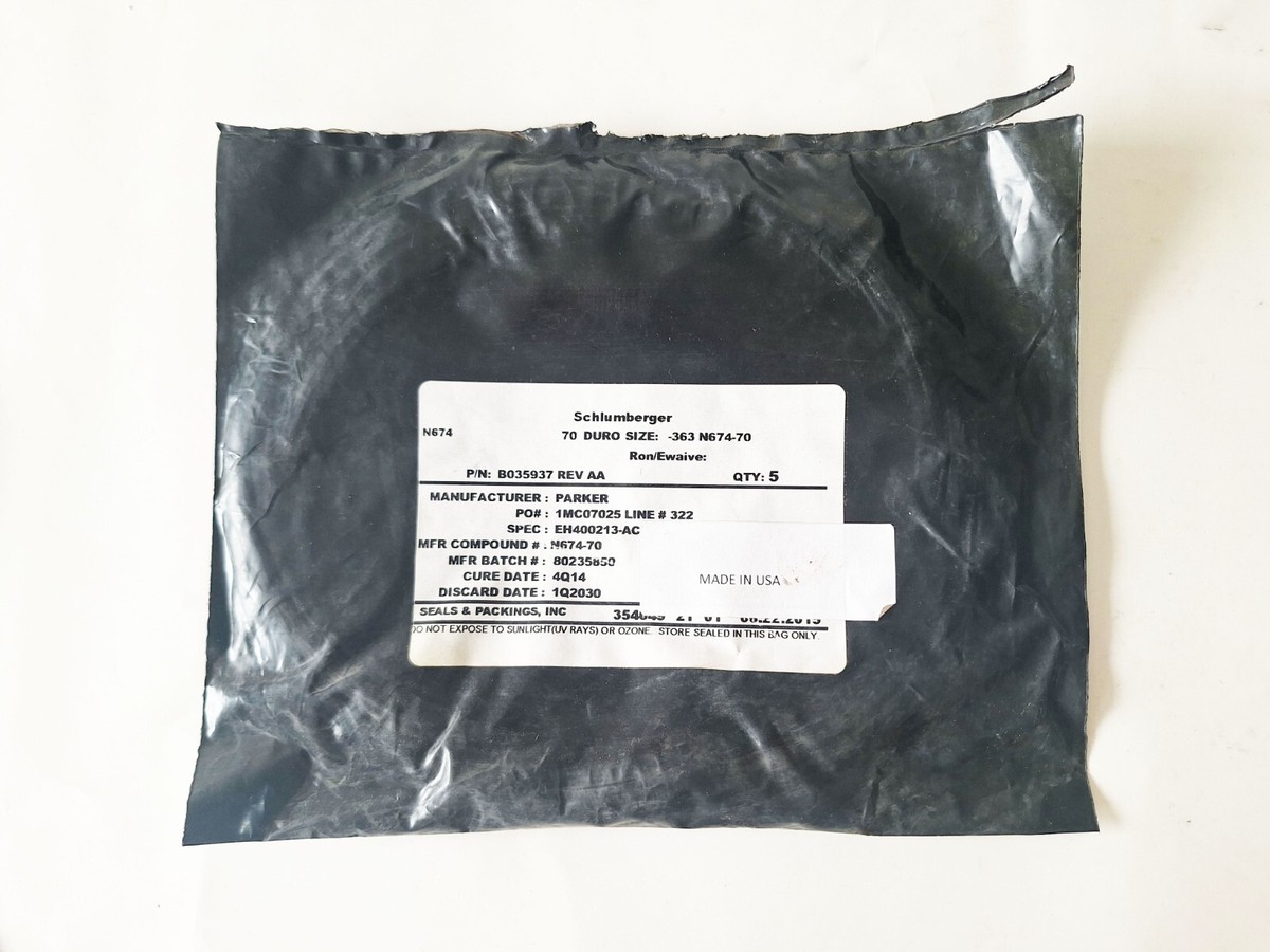 PARKER B035937 O-RING SZ 2-363 6.475 ID X .210 W NITRILE 70 N674 