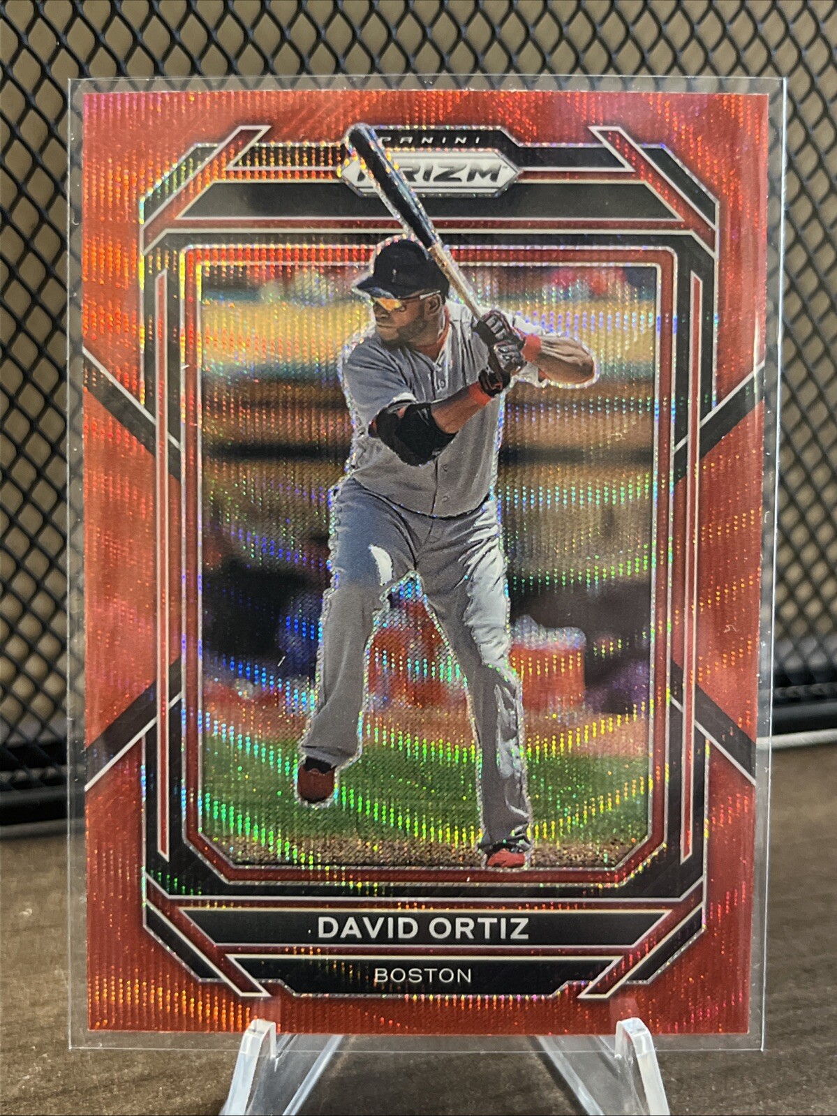 David Ortiz 2023 Panini Prizm Baseball Red Wave #209