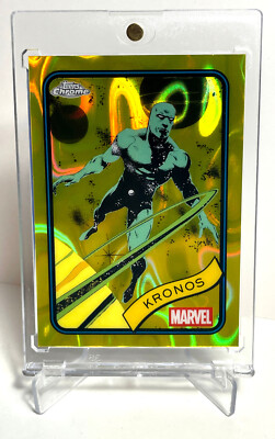 2025 Topps Chrome Kronos Blaster Box Exclusive Yellow Lava Parallel