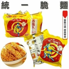 [統一脆麵] Taiwan Famous Uni-President Crispy Noodle Snack 55g x 5 packs