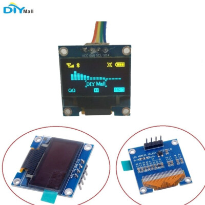 DIYmall  Yellow and Blue 0.96'' Inch IIC Serial 128X64 OLED Display LCD Module