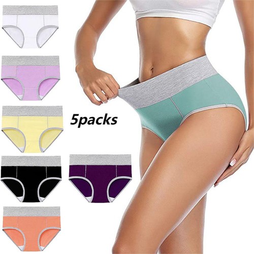 Pack De 5 Strings Culottes Femme 100% Coton, Primark, Tailles XS à XL, Couleurs Assorties